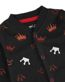 Valuables Newborn Girls Rompers Henley with Socks