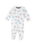Valuables Newborn Girls Rompers Henley with Socks