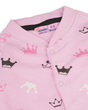 Valuables Newborn Girls Rompers Henley with Socks