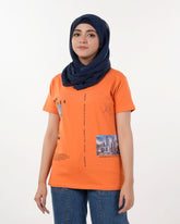 Eminent Women's Half Sleeves Printed T-Shirt - Harvest