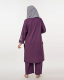 Eminent Women's Embroidered 02 Pcs Shalwar Suits - Purple