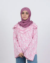 Eminent Women's Bermuda Frill Top - White & Pink