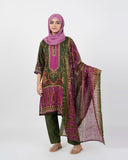 Valuable Women's Printed 3 Pcs Suit