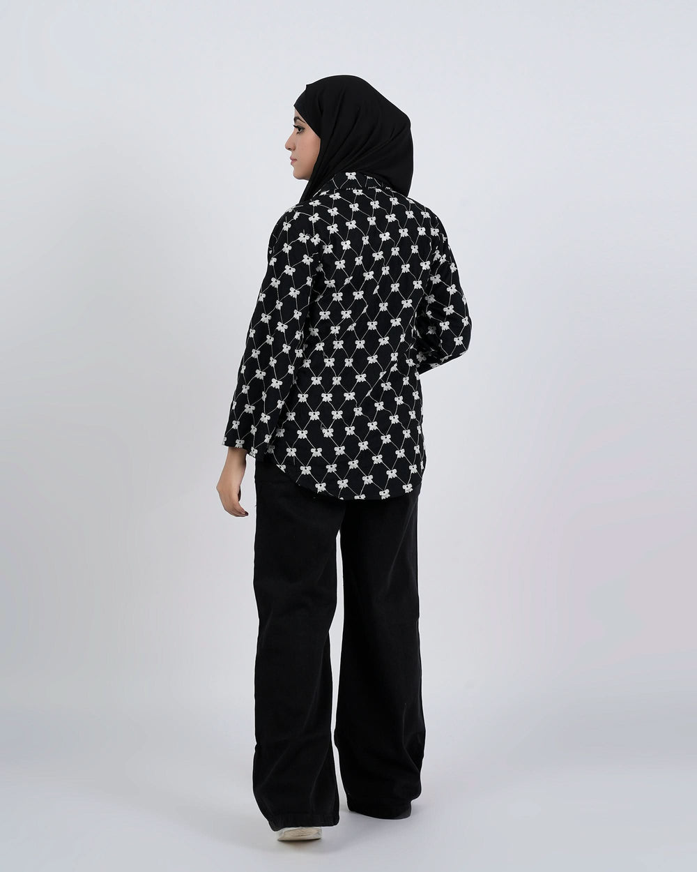 Valuables Women's Embroidered Chiffon Top