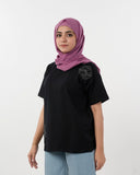 Eminent Women's Half Sleeves T-Shirt - Black