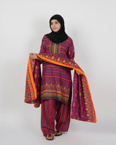 Gul Jee Shahzaib Women Poly Fabron 3-Piece Unstitched Suit - 2