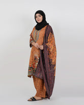 Gul Jee Shahzaib Women Poly Fabron 3-Piece Unstitched Suit - 4