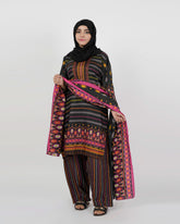 Gul Jee Shahzaib Women Poly Fabron 3-Piece Unstitched Suit - 3