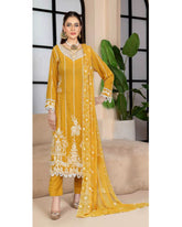 Noor Jahan Maha Noor Karandi Luxury Embroidered Suit with Dupatta - 3