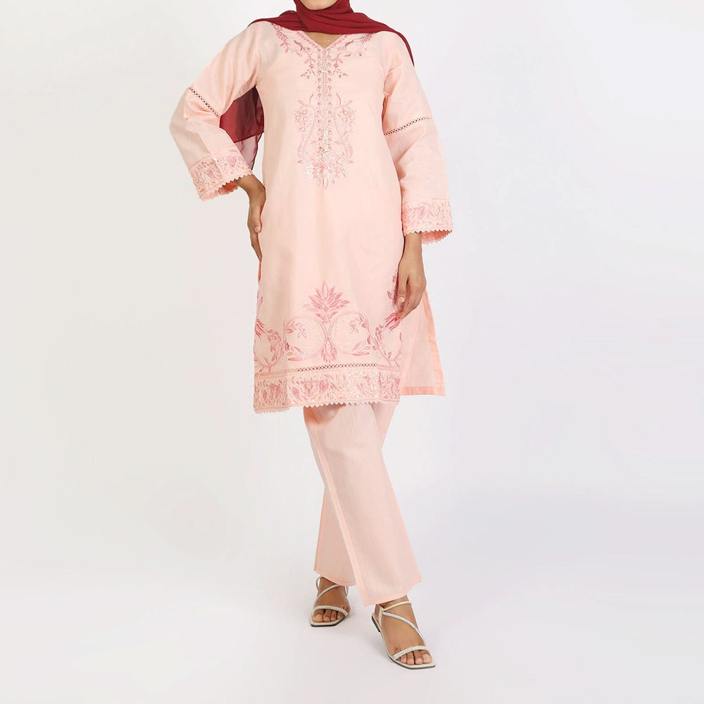 Women's Slub 2Pcs Suit