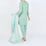 Women's Stitched 3-Piece Doriya Suit - Pink