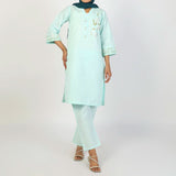 Women's Slub 2Pcs Suit
