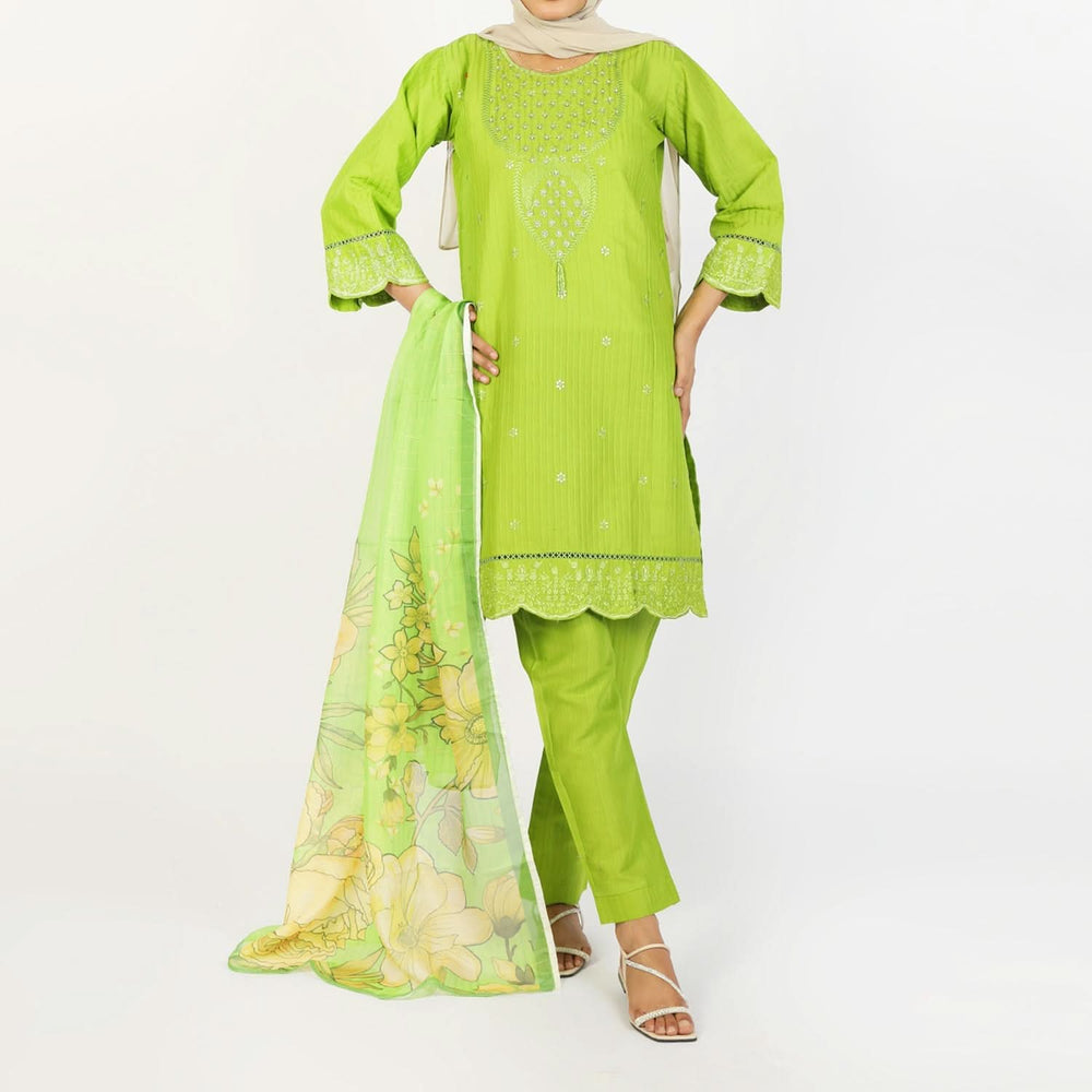 Women's Stitched 3-Piece Cotton Suit