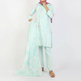 Women's Embroidered Jacquard 3Pcs Suit