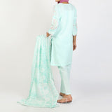 Women's Embroidered Jacquard 3Pcs Suit
