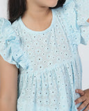 Eminent Girl’s Embroidered Schiffli Frock