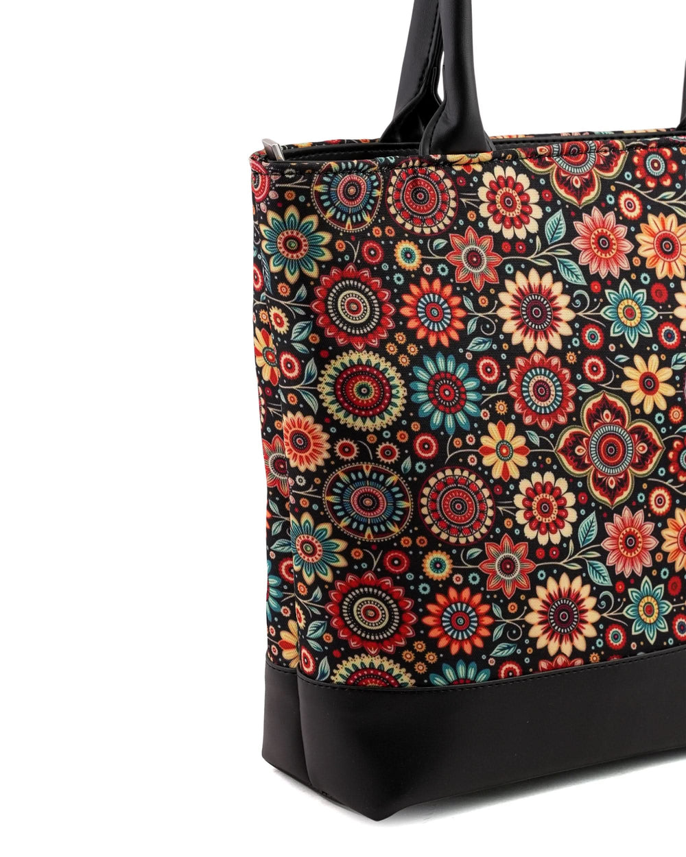 Women's Canvas Rexine Tote Bag