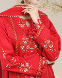 Eminent Cambric Digital Embroidered 3-Piece Suit