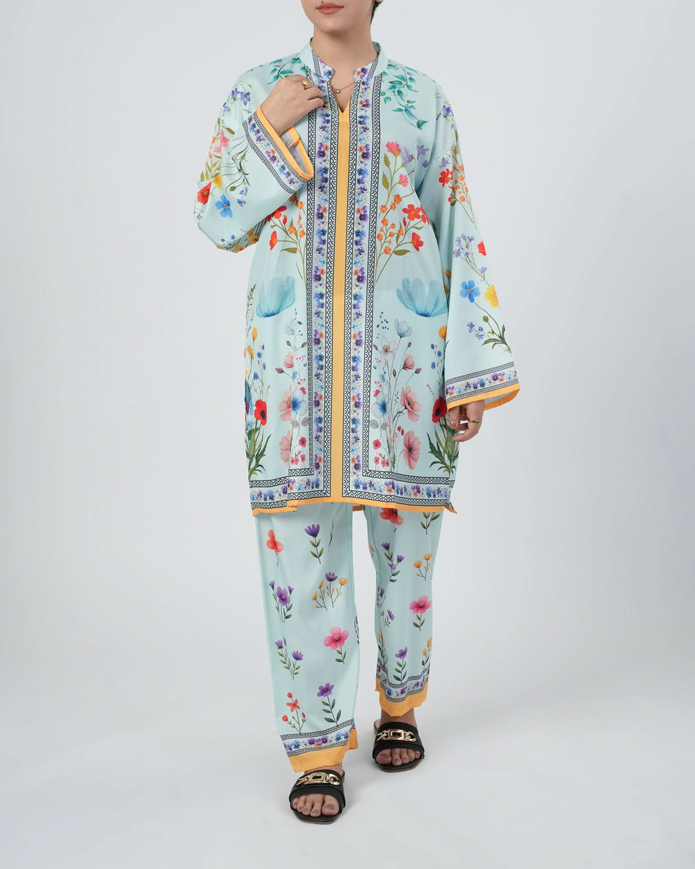 Valuables Women's Silk Printed Co-Ord Set