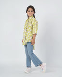 Eminent Girls Woven Full Sleeves Top