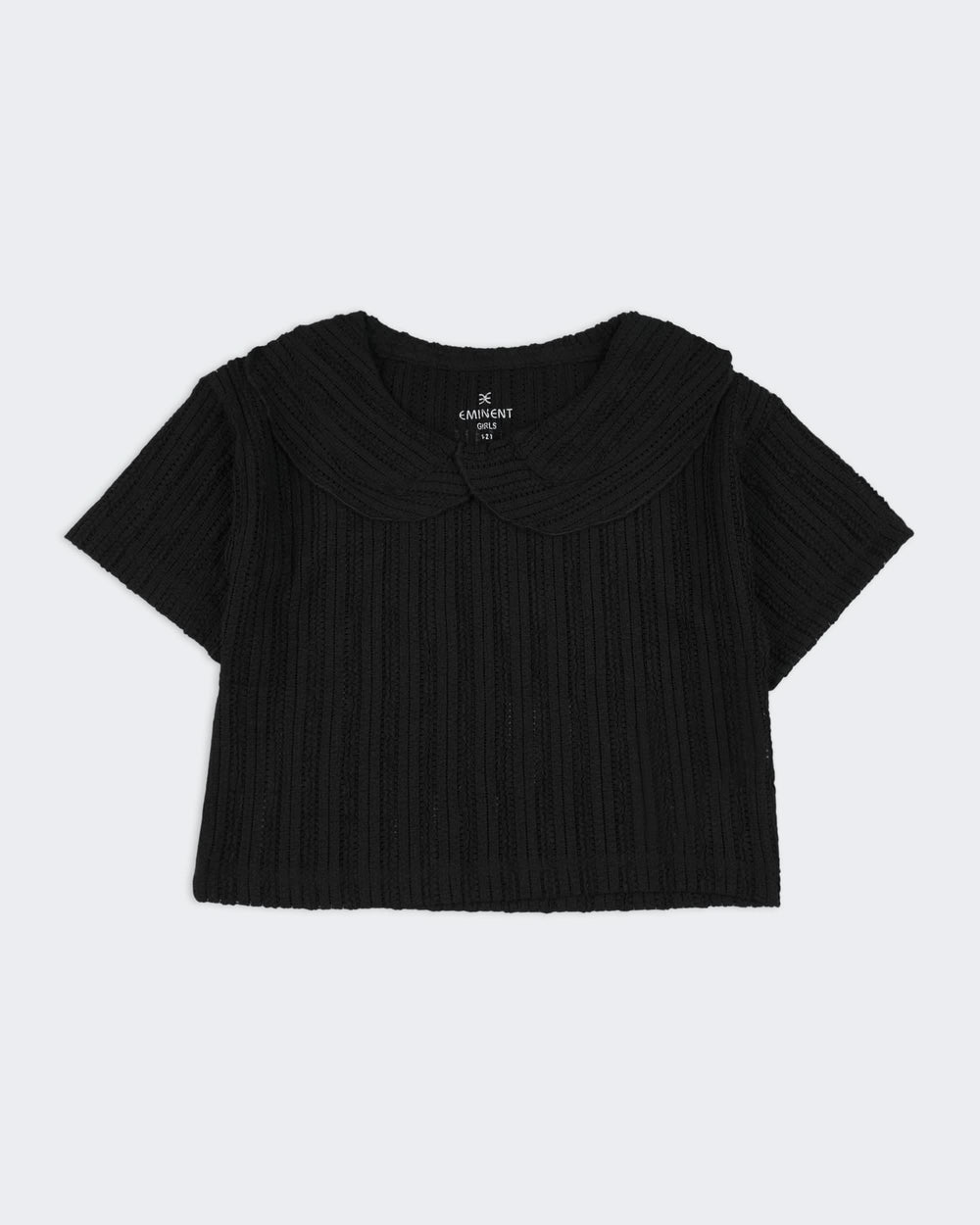 Eminent Girls Textured Solid T-Shirt