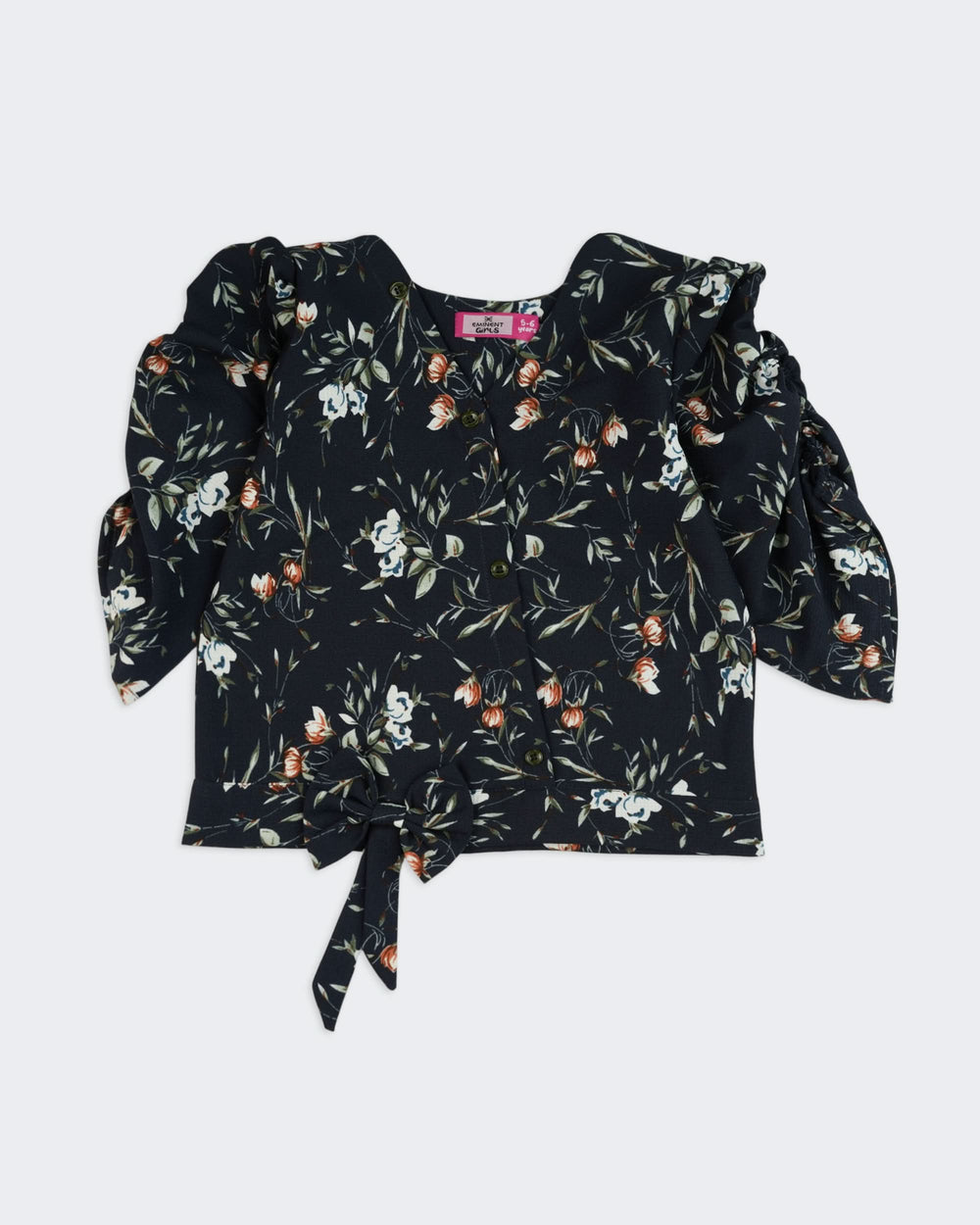 Eminent Girls Textured Printed Co-Ord Set