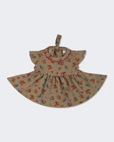Eminent Newborn Girls Printed Textured Frock