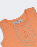 Eminent Newborn Girls Solid Jacquard 2 Pcs Suit