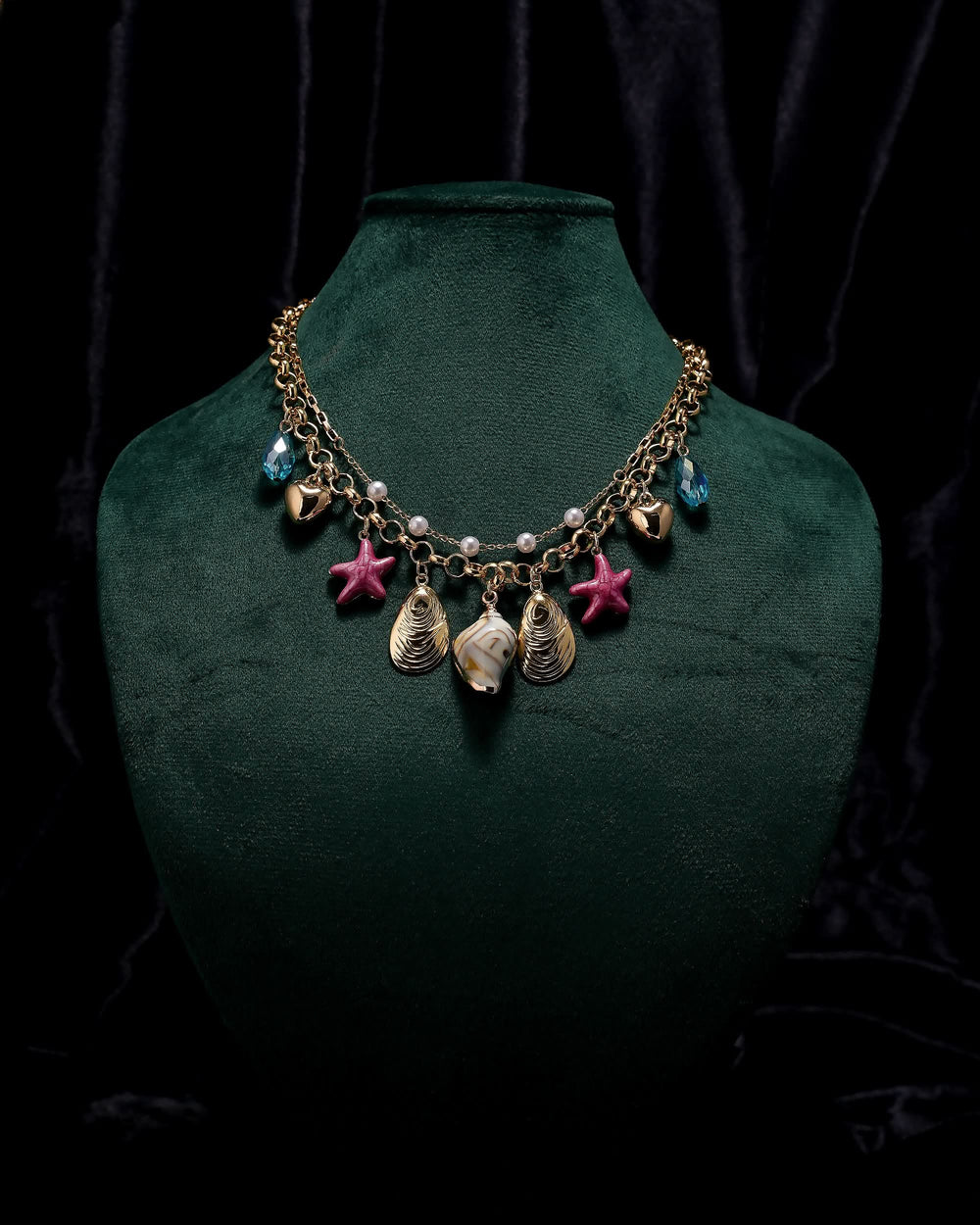 Eminent Golden Sparkle Layered Necklace