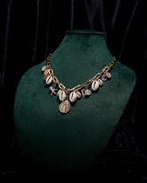 Eminent Golden Shell Charm Necklace – Girls Elegant Jewelry