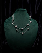 Eminent Silver Heart Layered Necklace