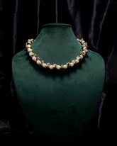 Eminent Golden Pearl Bead Necklace