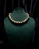 Eminent Golden Pearl Bead Necklace