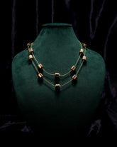 Eminent Golden Blossoms Layered Necklace