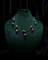 Eminent Silver Orb Layered Necklace
