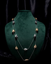 Eminent Dual Tone Drop Layered Necklace