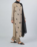 Women's Khaddar Embroidered 3Pcs Suit