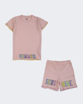 Eminent Girls Half Sleeves Co-Ord Set