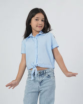 Eminent Girls Western Top Plain