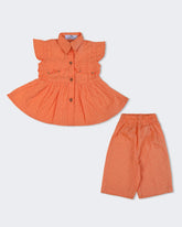 Eminent Newborn Girls Embroidered Cambric Co-Ord Set
