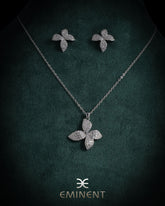 Eminent Women's Leaf Spark Necklace Set