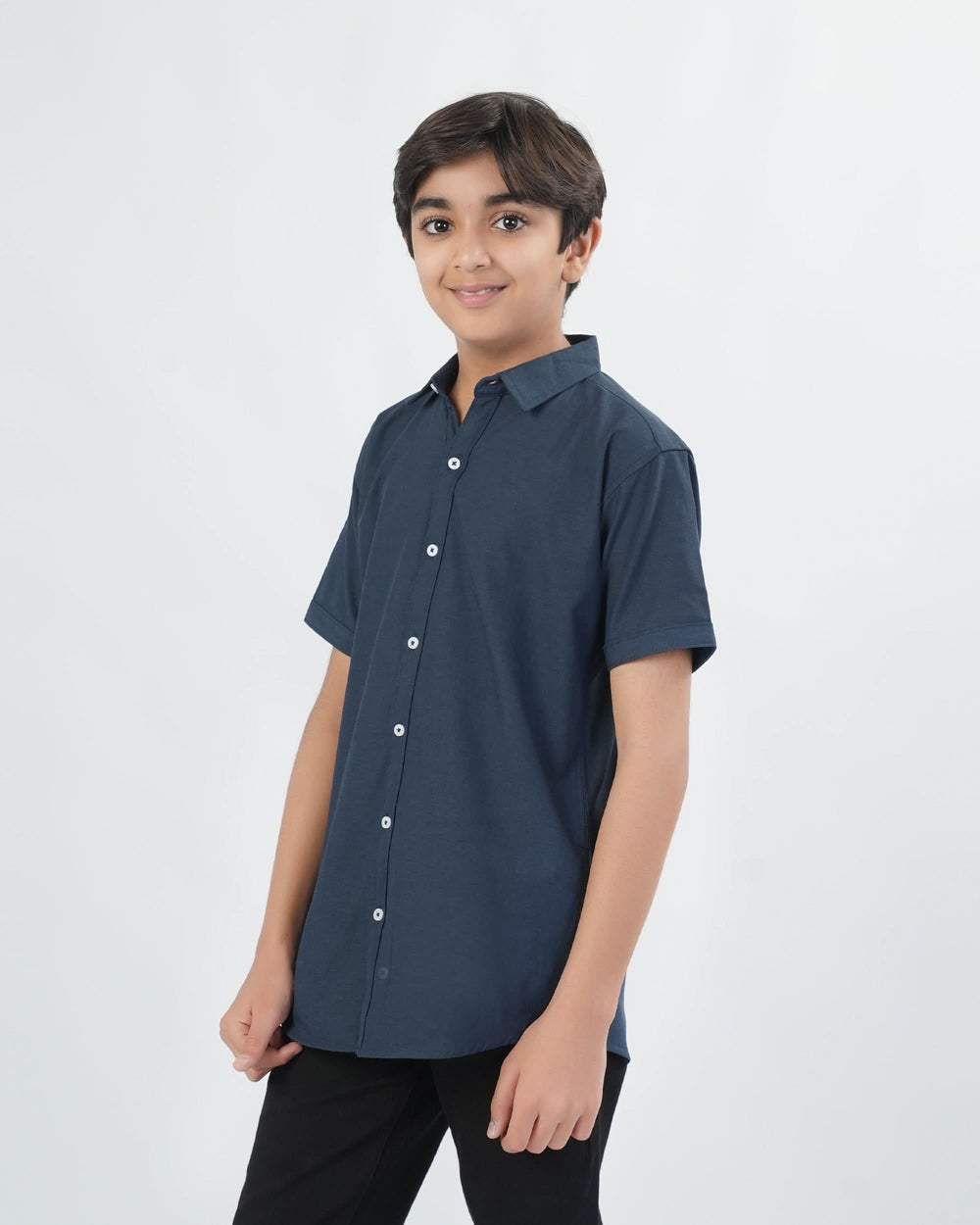 Eminent Boys Solid Poly Viscose Shirt