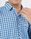 Eminent Boys Check Yarn Dyed Shirt