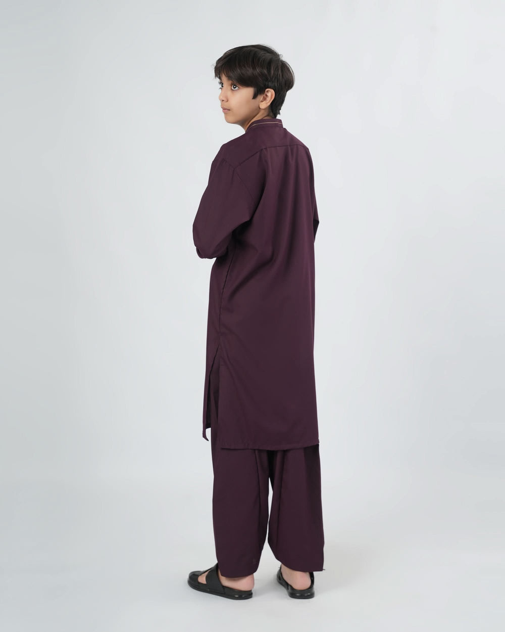 Eminent Boys Solid Dobby Shalwar Kameez