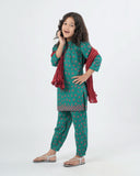Eminent Girls 03 Pcs Suit - Green