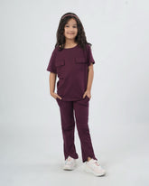 Eminent Girls Co-Ord Set - Maroon
