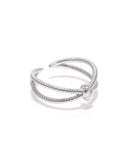 Eminent Women’s Silver Double Band Knot Ring
