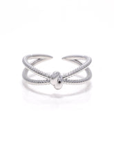 Eminent Women’s Silver Double Band Knot Ring