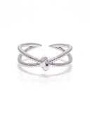 Eminent Women’s Silver Double Band Knot Ring
