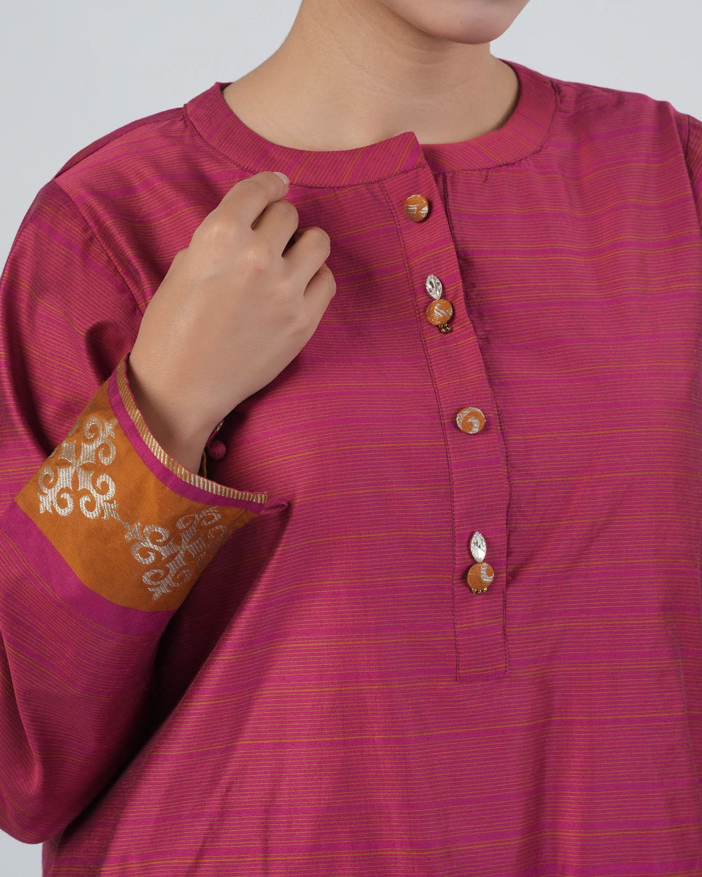 Eminent Women’s Yarn Dyed Cotton Silk 2Pcs Suit